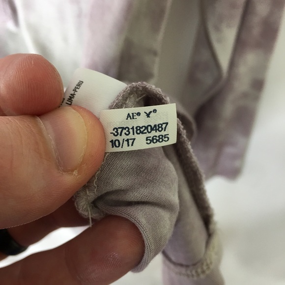 AMERICAN EAGLE tie dye soft & sexy long sleeve R4 - Picture 5 of 5